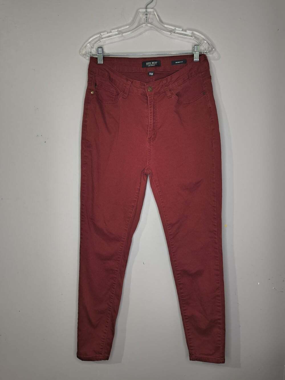 Judy Blue Women's Size 14W Maroon Skinny Fit Jeans #jb88146